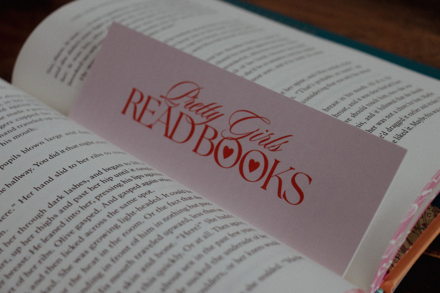 "Pretty Girls Read Books" Bookmark