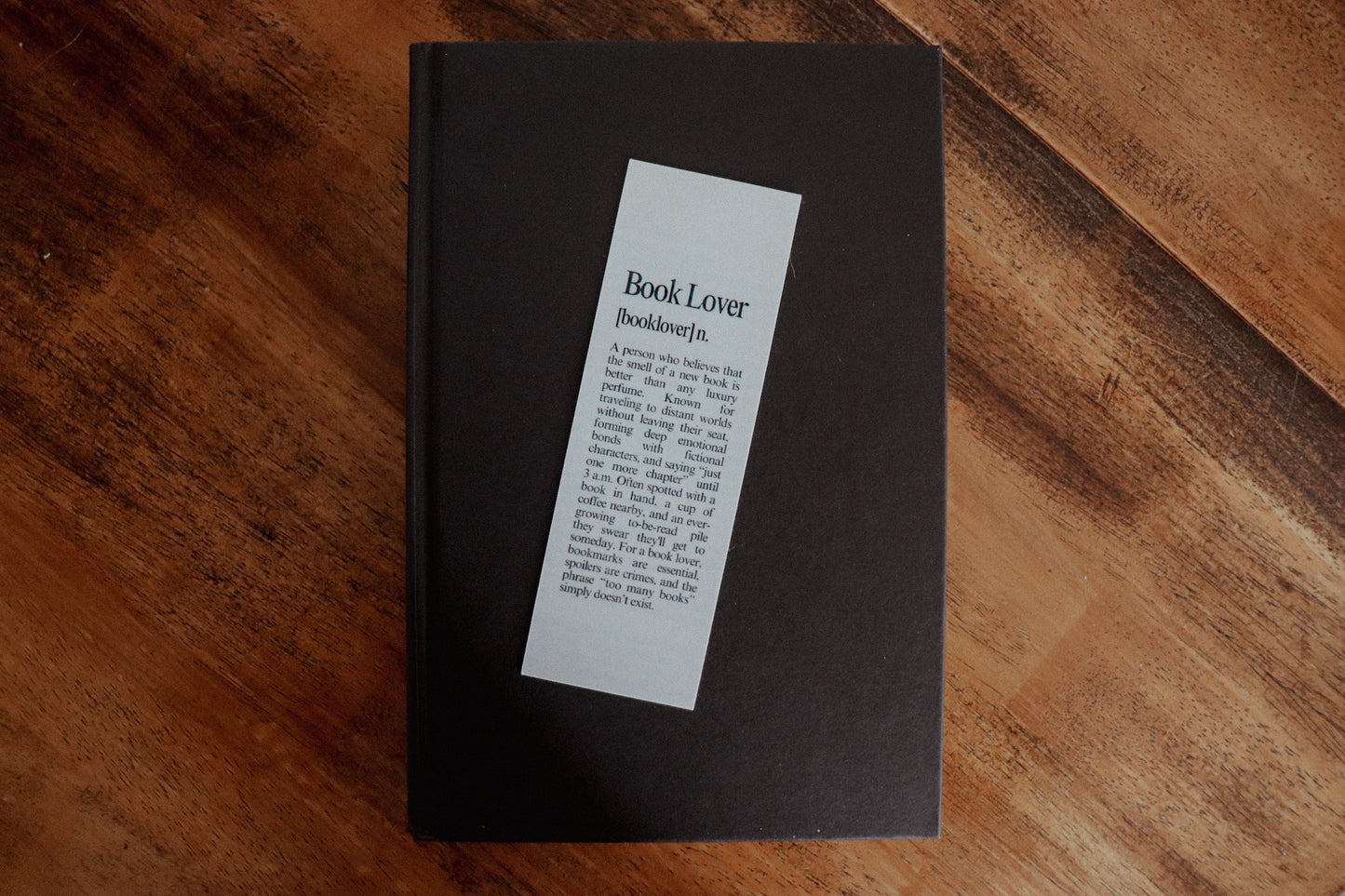 "Book Lover (n.)" Definition Bookmark
