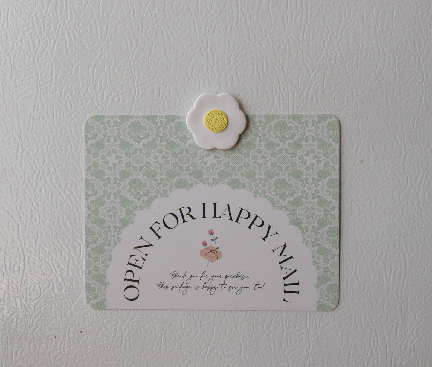 Minimalist Flower Polymer Clay Fridge Magnets (Set of 4)