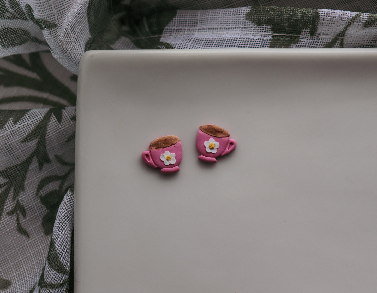 Flower Tea Cups (Studs)