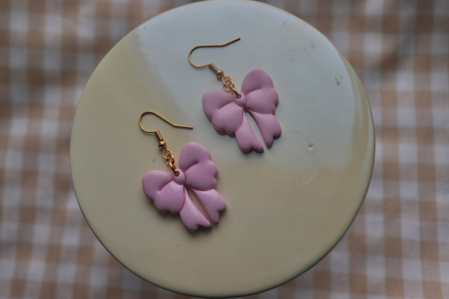 Pink Bow Earrings — Imperfect Pair