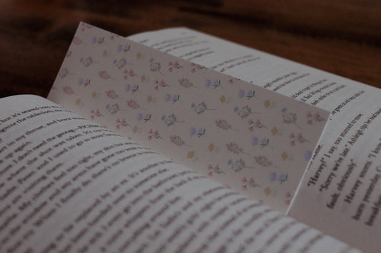 "Field Notes" Floral Bookmark