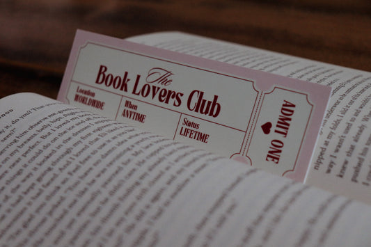 "Book Lovers Club" - Bookmark