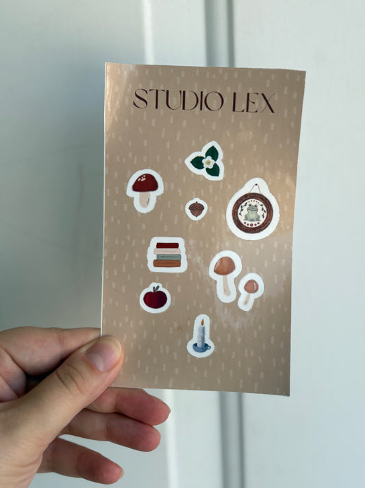 Cottagecore Sticker Sheet