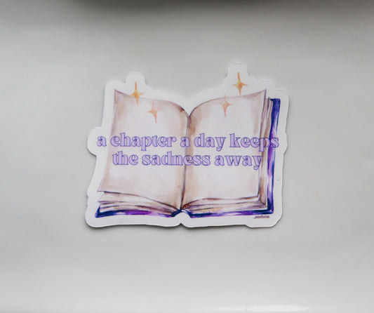 Bookish Sticker - A Chapter a Day...