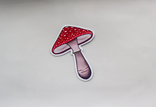 Amanita Mushroom Sticker