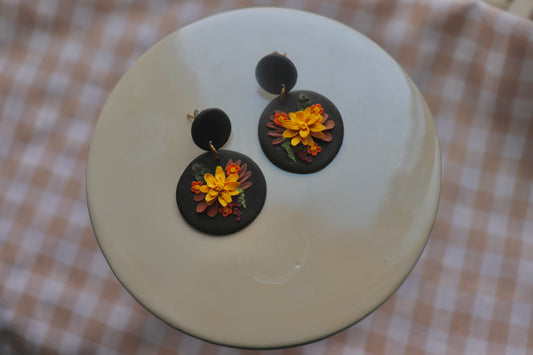 Floral Statement Earrings — Imperfect Pair