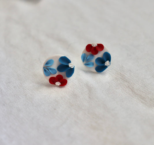 Red, White and Bloom (Studs)