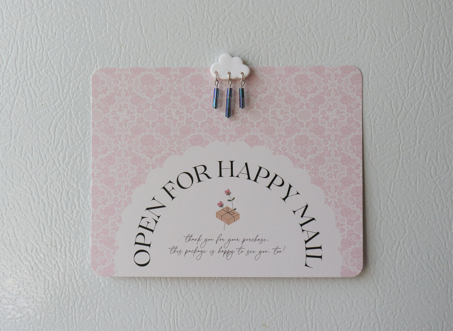 Raincloud Polymer Clay Fridge Magnets (Set of 4)
